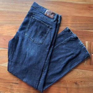 Joseph Abboud Men Jeans 36x34 Dark Blue Premium Denim‎ Straight Whiskering